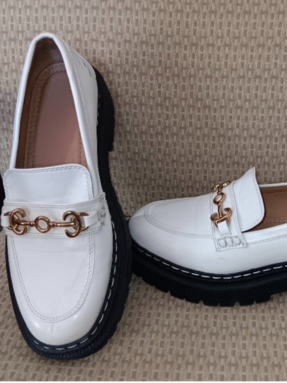 Circus By Sam Edelman White & Black Loafers